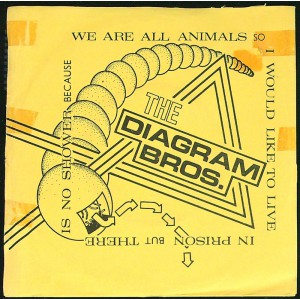 DIAGRAM BROS. We Are All Animals / There Is No Shower / I Would Like To Live In Prison (Construct Records – CON1) UK 1980 PS 7" EP (New Wave, Post-Punk)